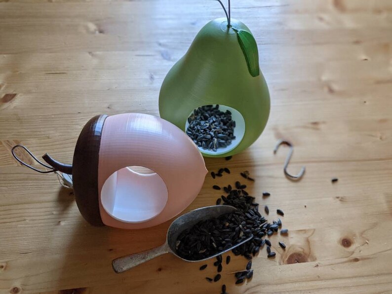 Acorn Bird Feeder: Modern Whimsical Hanging Birdfeeder image 5