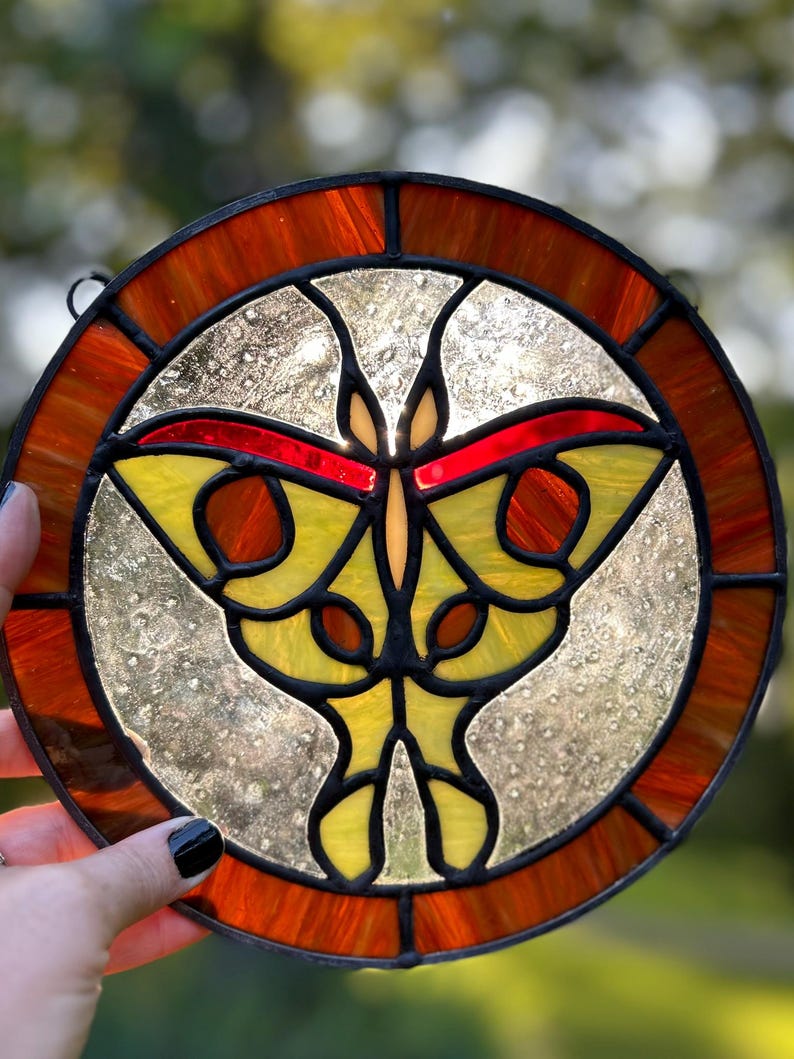 Stained Glass Luna Moth Pattern/template for Instant Digital Download ...