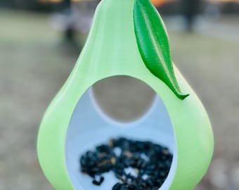 Birdfeeder for the Outdoors- Handcrafted hanging Pear feeder.