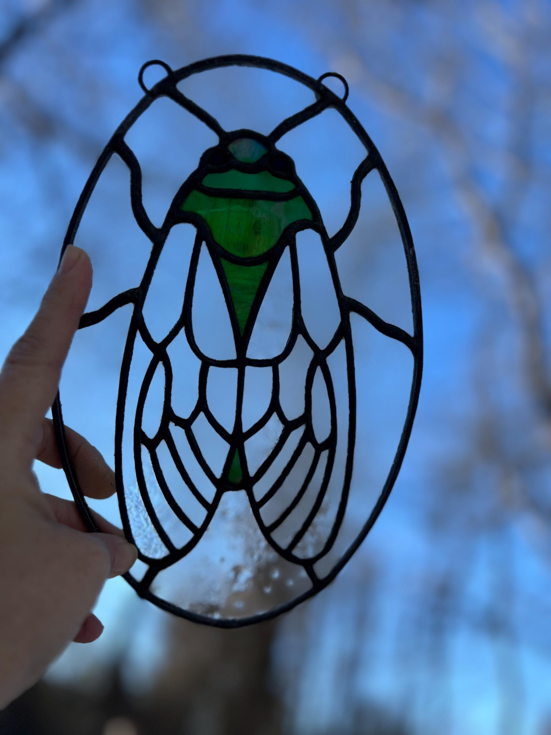 Stained Glass Cicada Pattern/template for Instant Digital Download -png ...