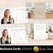 Real Estate Business Cards Template Set of 2, Double-sided, Editable ...