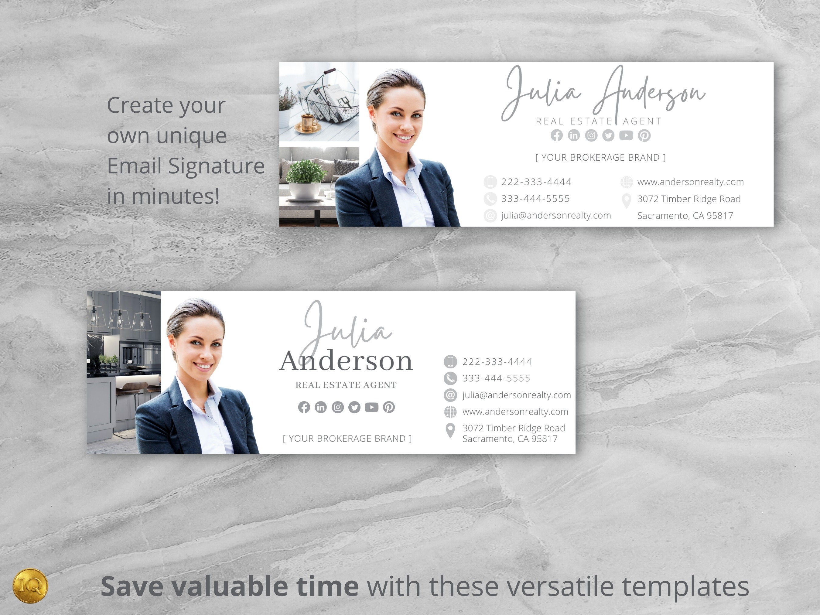 Real Estate Email Signature Template Bundle Realty Marketing Etsy Real Estate Email Signature Template Bundle Realty Marketing Etsy