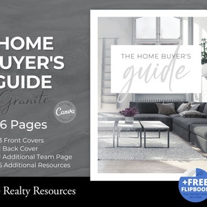 Buyer Guide Real Estate, Buyer Presentation, Buyer Packet, Real Estate Marketing, Business Templates Modern, Canva Template Digital Download