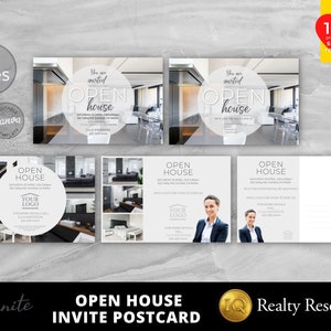 Open House Postcard, Real Estate Postcard Template, Just Listed Postcard, Realtor Postcard, Listing Presentation, Intro Postcard, Canva