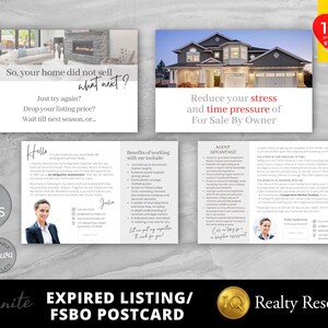 Real Estate Postcard Template, Expired Listing Postcard, FSBO Postcard, Farming Postcards, Realtor Postcard, Intro Postcard, Canva Templates