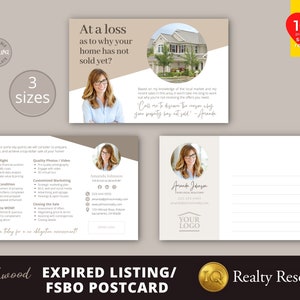 Real Estate Postcard Template, Expired Listing Postcard, FSBO Postcard, Farming Postcards, Realtor Postcard, Intro Postcard, Canva Templates