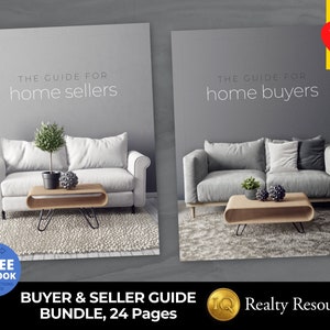 Listing Presentation for Real Estate, Buyer Seller Guide Bundle,  Buyer Presentation, Business Templates, Realtor Marketing, Canva Templates