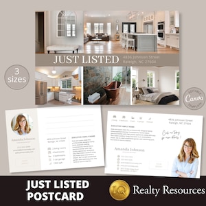 Grundposten Postkarte, Just Listed Postkarte, Verkauft Postkarte, Landwirtschaft Postkarten, Realtor Postkarte, Intro Postkarte, Canva Vorlagen