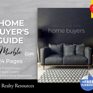 Buyer Guide Real Estate, Buyer Presentation, Buyer Packet, Real Estate Marketing, Business Templates Modern, Canva Template Digital Download