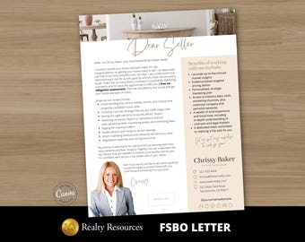 FSBO Letter, Expired Listing Flyer Template, Real Estate Flyer, Realtor Intro Letter, Prospecting, Real Estate Marketing, Canva Templates