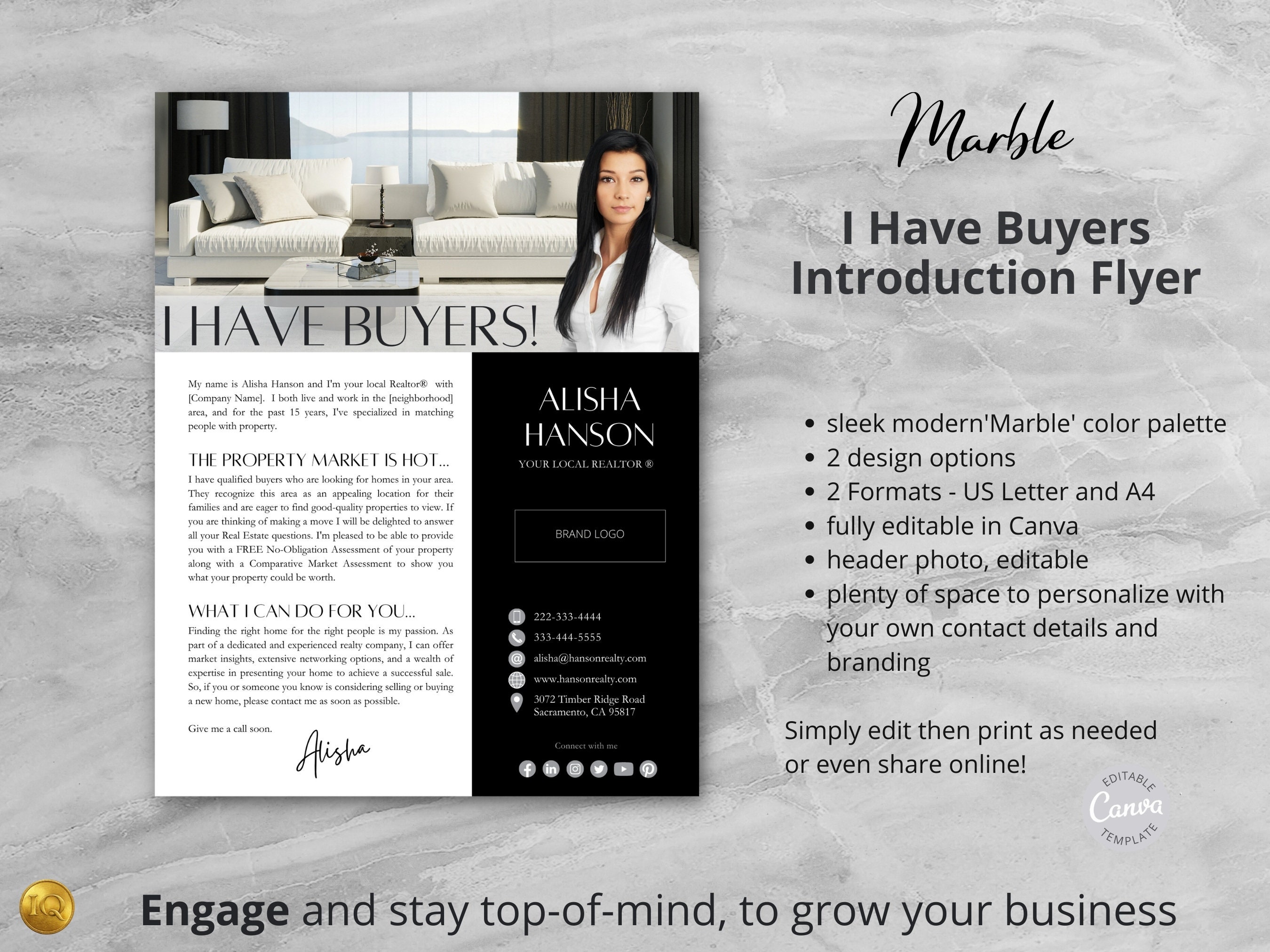 Real Estate Flyer Template I Have Buyers Agent Introduction - Etsy