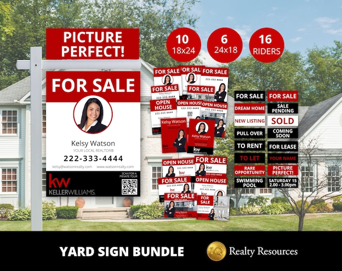 Used Sign Riders Modern Yard Sign Real Estate, Real Estate Yard Sign Template 24x36 ...