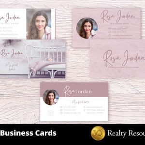 3 Real Estate Business Card Templates ,2 Double-sided 1 Single ...