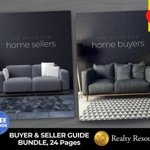 Listing Presentation for Real Estate, Buyer Seller Guide Bundle,  Buyer Presentation, Business Templates, Realtor Marketing, Canva Templates