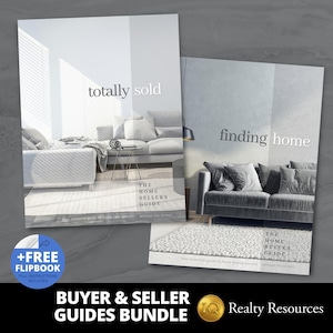 Listing Presentation for Real Estate, Buyer Seller Guide Bundle, Buyer Packet,  Real Estate Marketing, Canva Templates, Digital Download