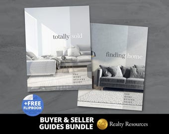 Listing Presentation for Real Estate, Buyer Seller Guide Bundle, Buyer Packet,  Real Estate Marketing, Canva Templates, Digital Download