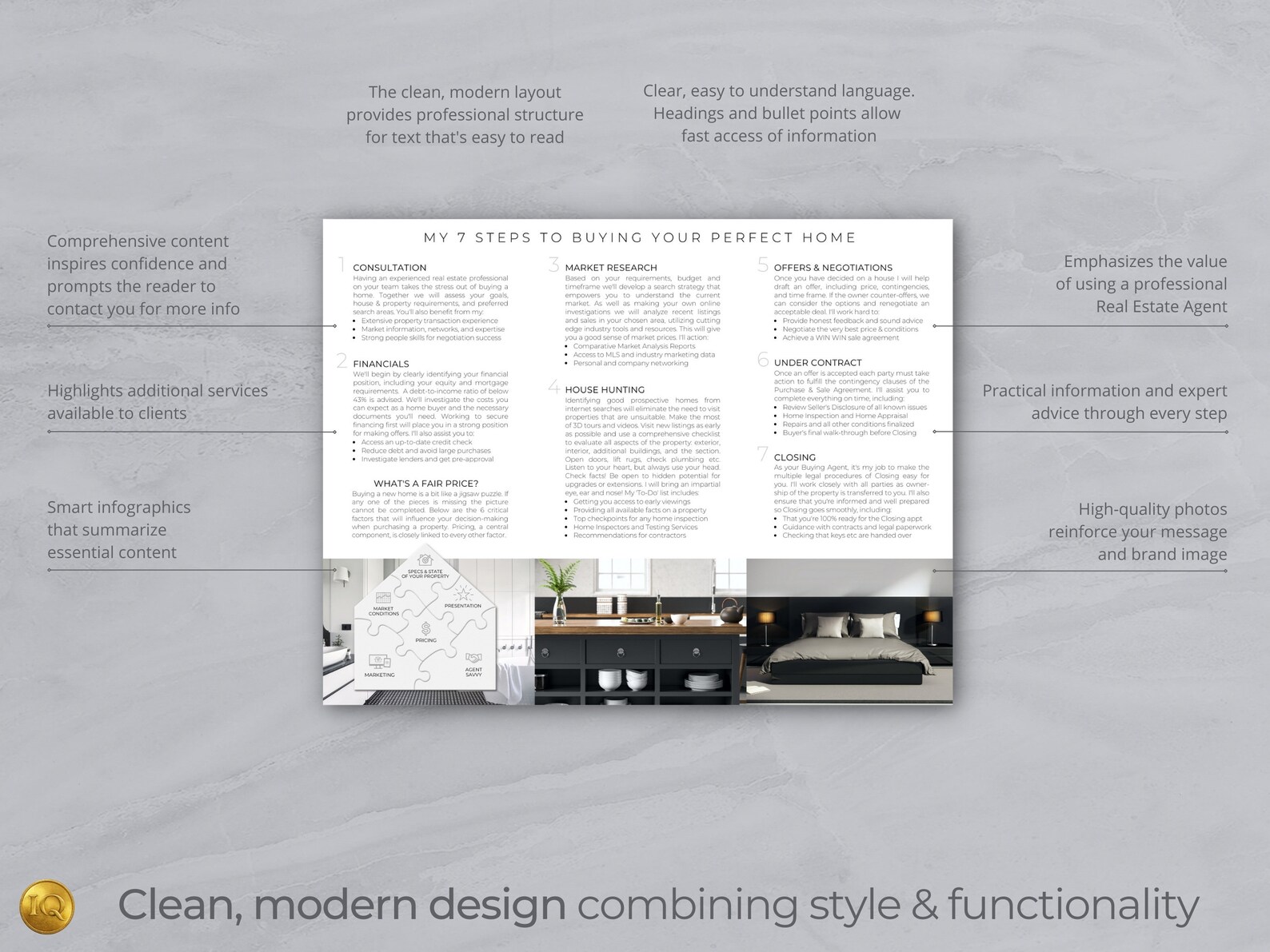 Buyer Seller Roadmap Brochure Template, Buyer Seller Guide, Trifold Real Estate Flyer, Real ...