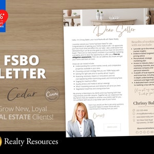FSBO Letter, Expired Listing Flyer Template, Real Estate Flyer, Realtor Intro Letter, Prospecting, Real Estate Marketing, Canva Templates