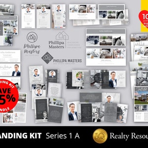 Real Estate Marketing Branding Kit Templates, , Real Estate Templates, Business Templates, Logo, Flyers, Email Signature, Door Hanger