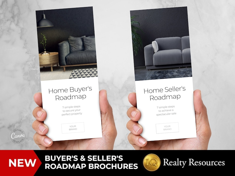 Buyer Seller Roadmap Brochure Template, Buyer Seller Guide, Trifold Real Estate Flyer, Real ...