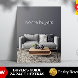 Buyer Guide Real Estate, Buyer Presentation, Buyer Packet, Real Estate Marketing, Business Templates Modern, Canva Template Digital Download