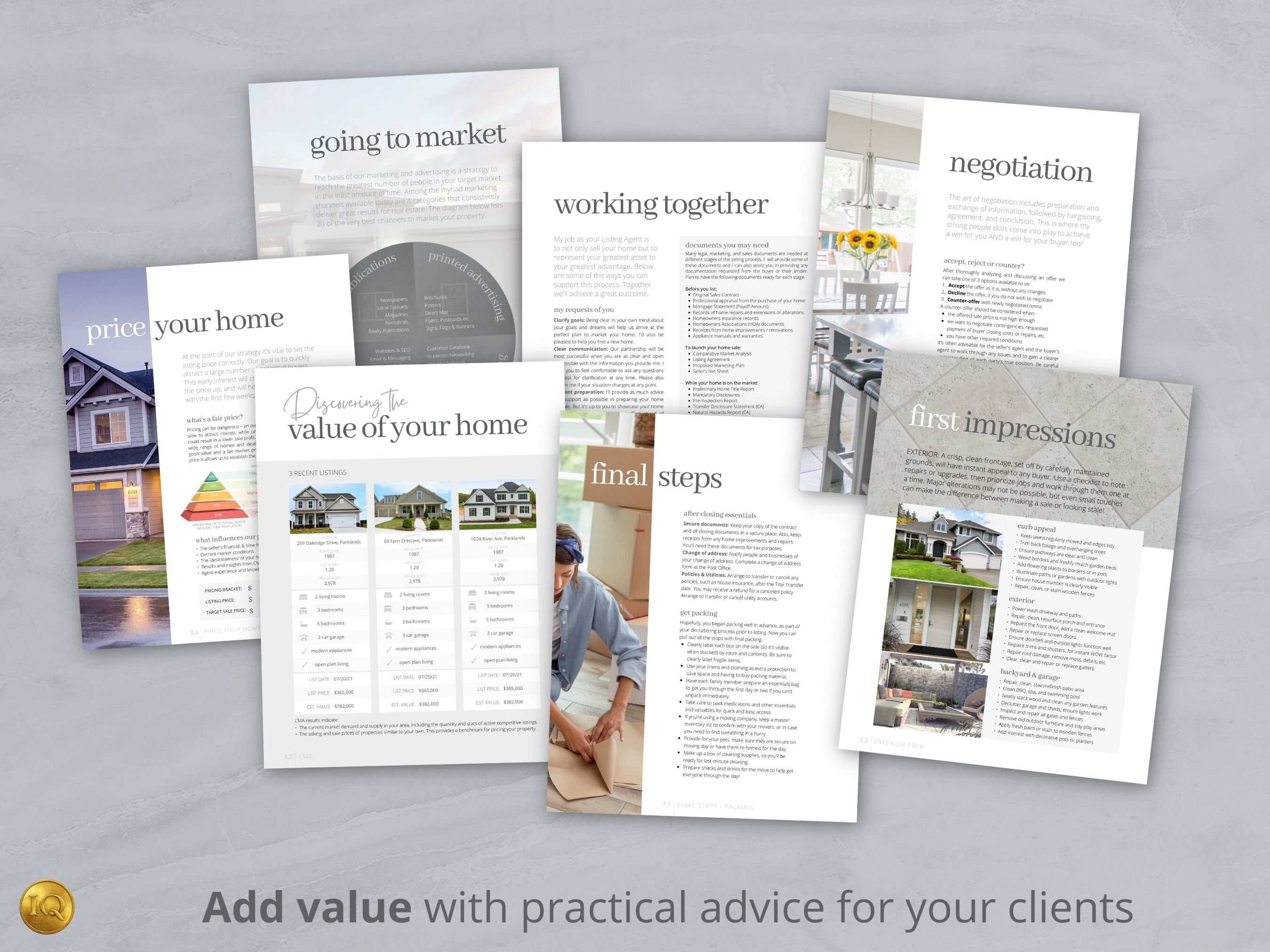 Real Estate Seller Guide Listing Presentation Realtor | Etsy
