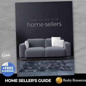 Listing Presentation for Real Estate, Seller Guide, Seller Packet, Questionnaire, Real Estate Marketing, Canva Templates, Digital Download