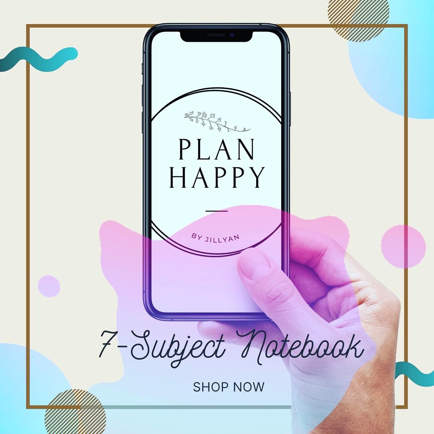 7subject Notebook Etsy