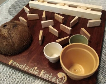 Cat fumbling board unique chestnut