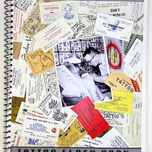 Tattoo Flash Books Vintage Tattoo Flash Art American Traditional Sailor Jerry Flash Sheet Tattoo Acetate Art Stencil Book