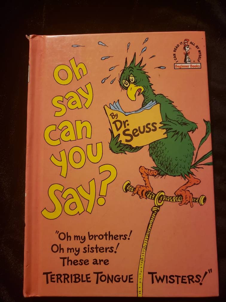 Dr Seuss Classic Oh Say Can You Say Tongue twisters Etsy
