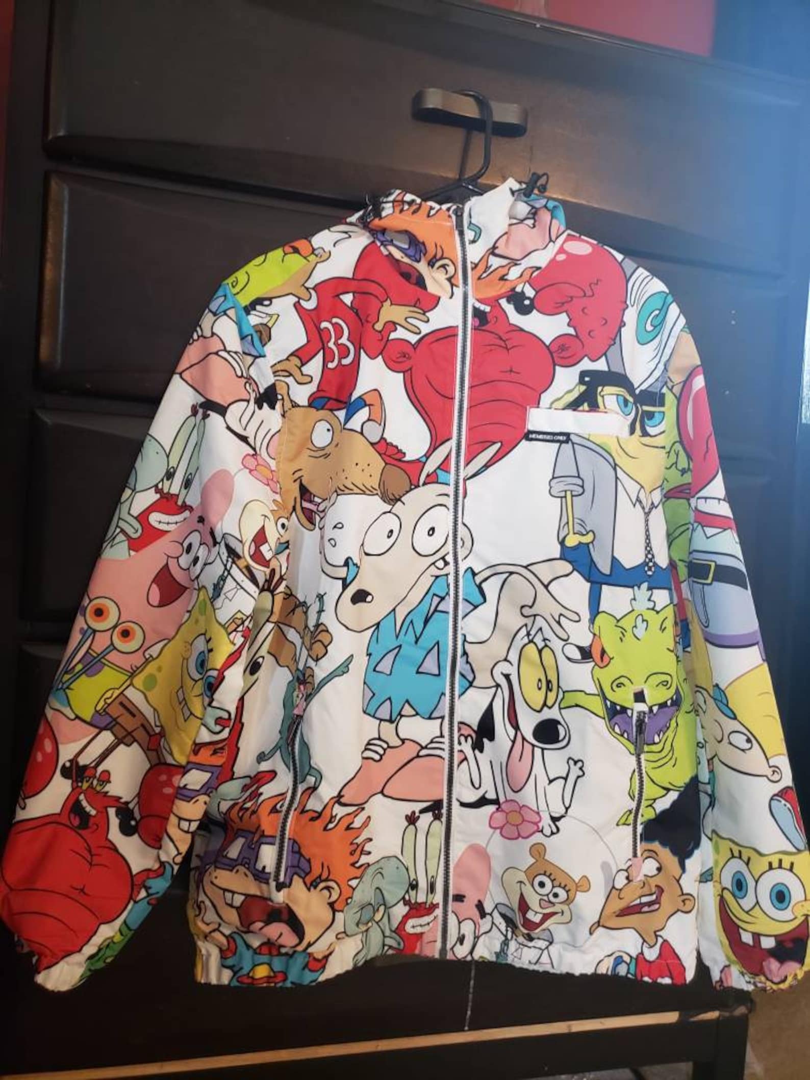 Retro 90s Nickelodeon Cartoon Jacket Large unisex new Wind Etsy