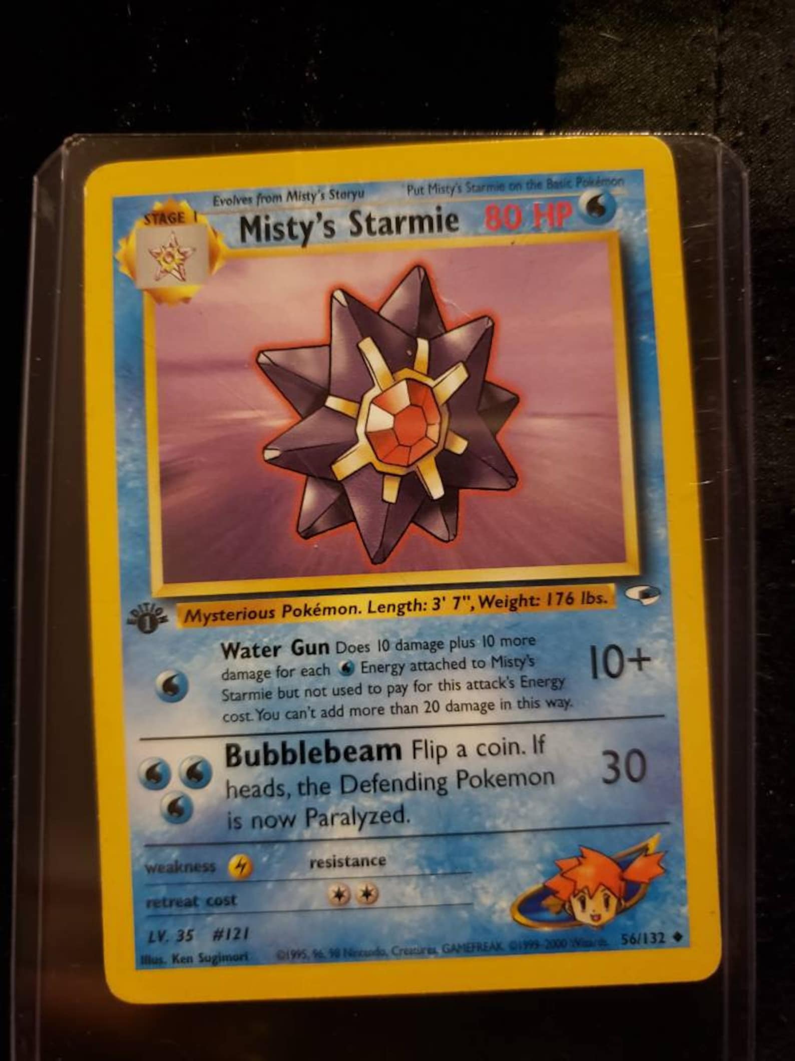 Pokémon cards 1995 Misty's Starmie 80 HP 56/132 Etsy