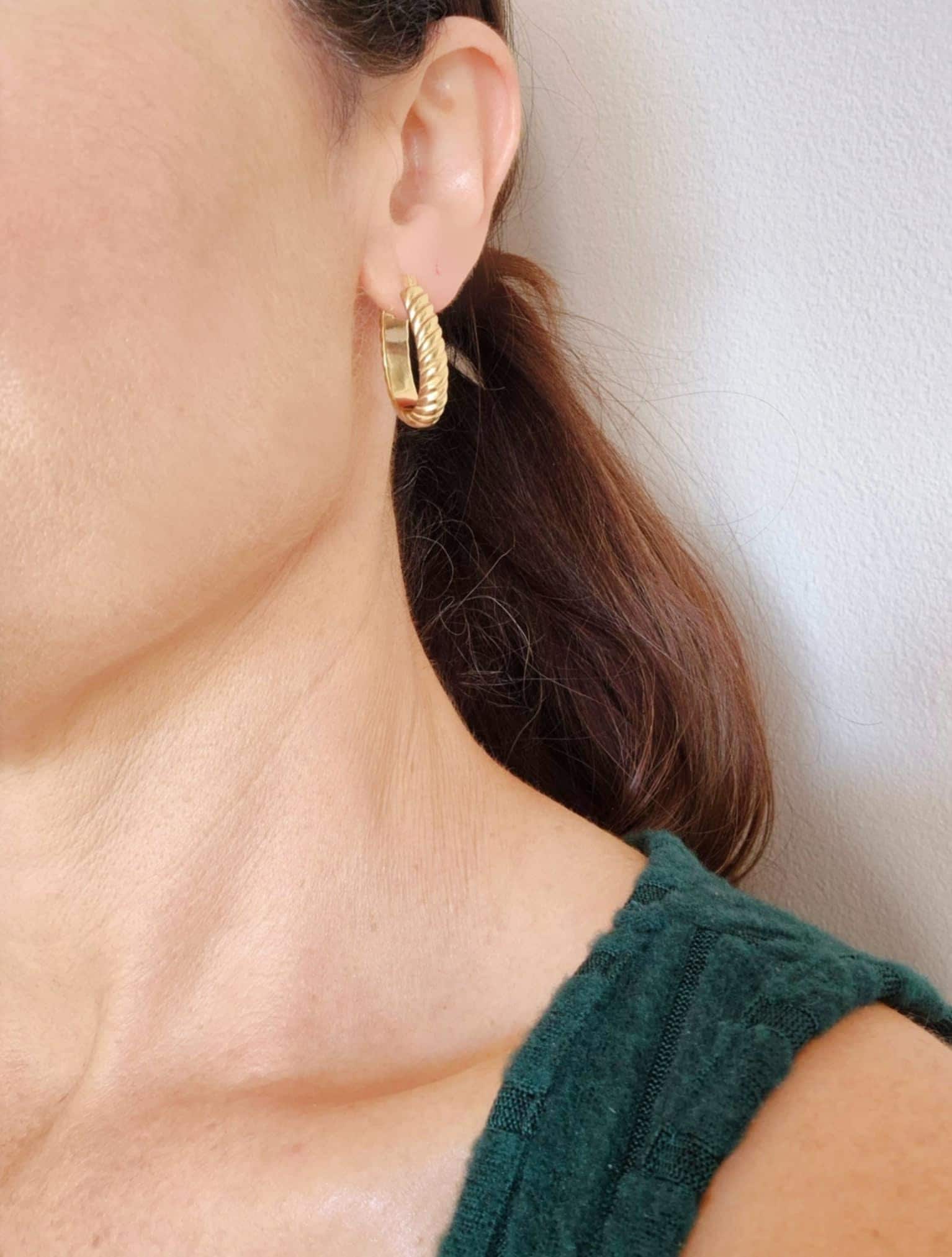 Hanie Orecchini A Cerchio Da Donna In Argento Sterling 925, In - Foto 2