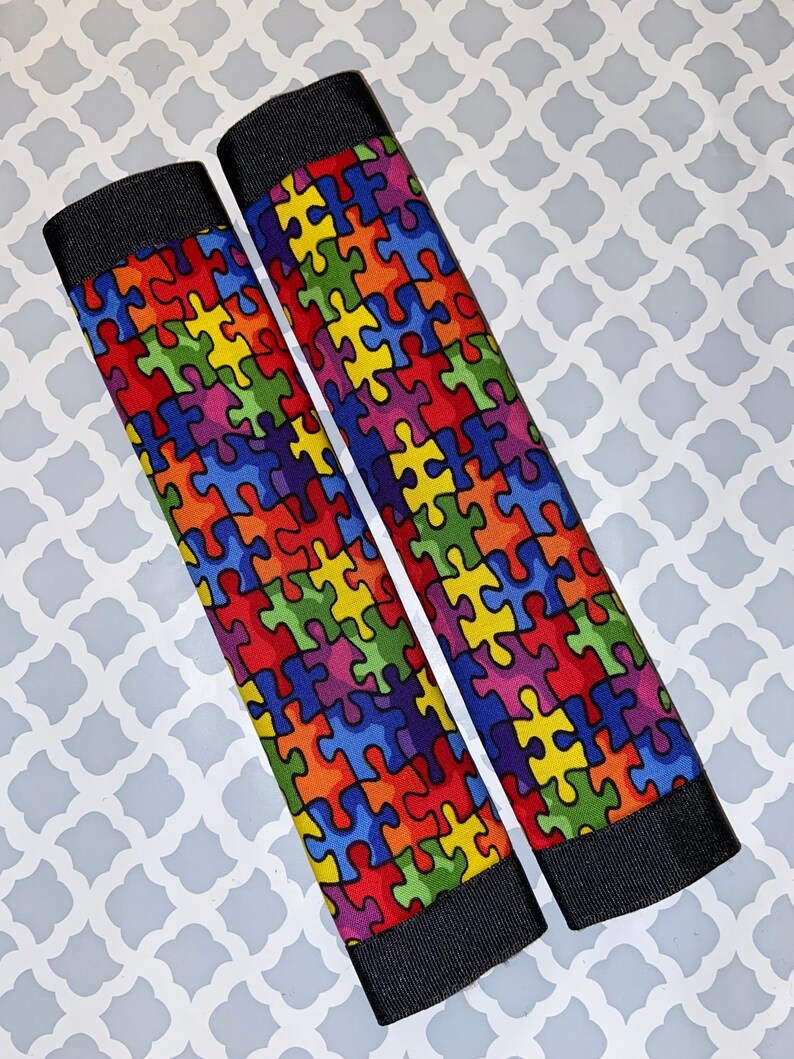 Autism Awareness Seat Belt Covers & Lanyard Bundle Seat Belt Etsy