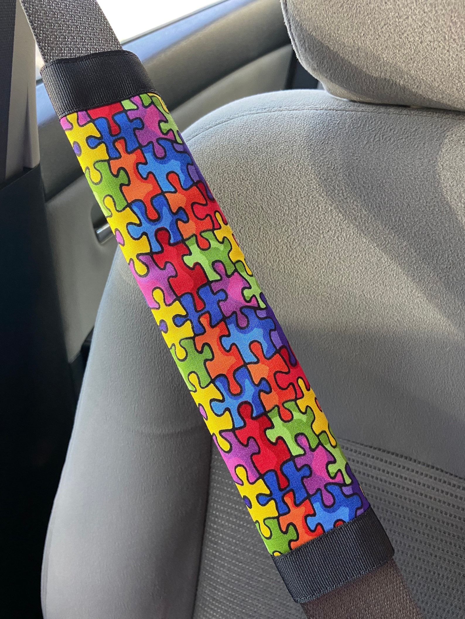 Autism Awareness Seat Belt Covers & Lanyard Bundle Seat Belt Etsy