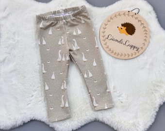 Leggings for babies and children made of sweat cotton jersey baby and toddler leggings size 44-size 110