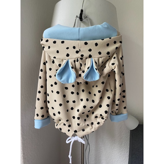 Kinder-Sweatshirt mit Ohren, hoodie baby , baby Pullover , beige  Pullover Pulli