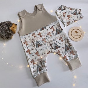 Baby romper, baby one-piece, baby romper, birth gift, baby gift, romper forest animals, romper fox, romper girl/boy