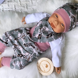 Baby set/pants/hat and triangular scarf, first equipment, New Born set girls bloomers for newborns, bloomers/scarf/hat size 50-80
