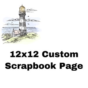 Custom 12x12 Scrapbook Page