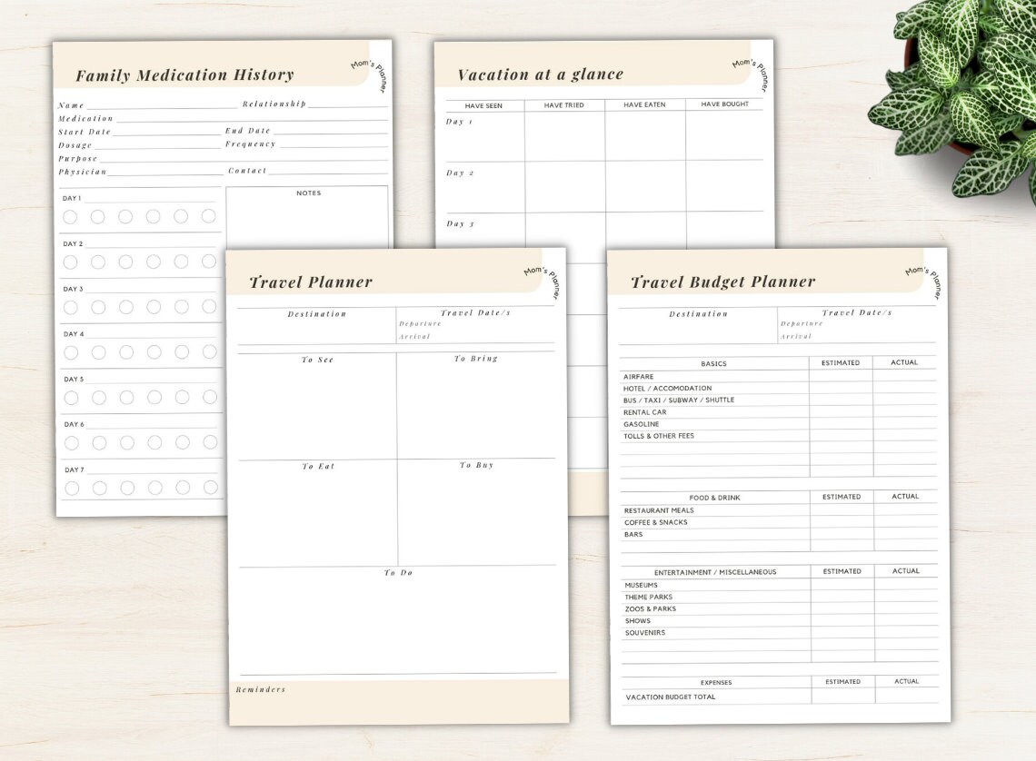 Ultimate Mom Planner Printable Home Digital Download Baby Planner ...