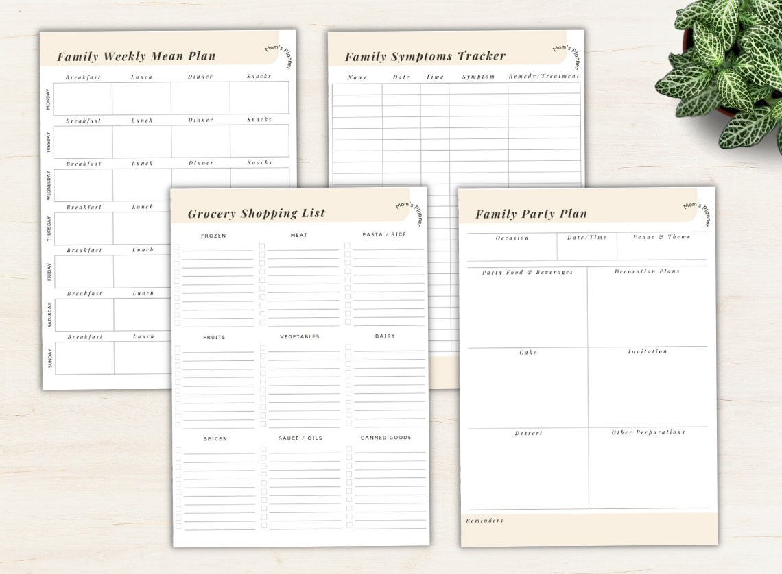 Ultimate Mom Planner Printable Home Digital Download Baby Planner ...