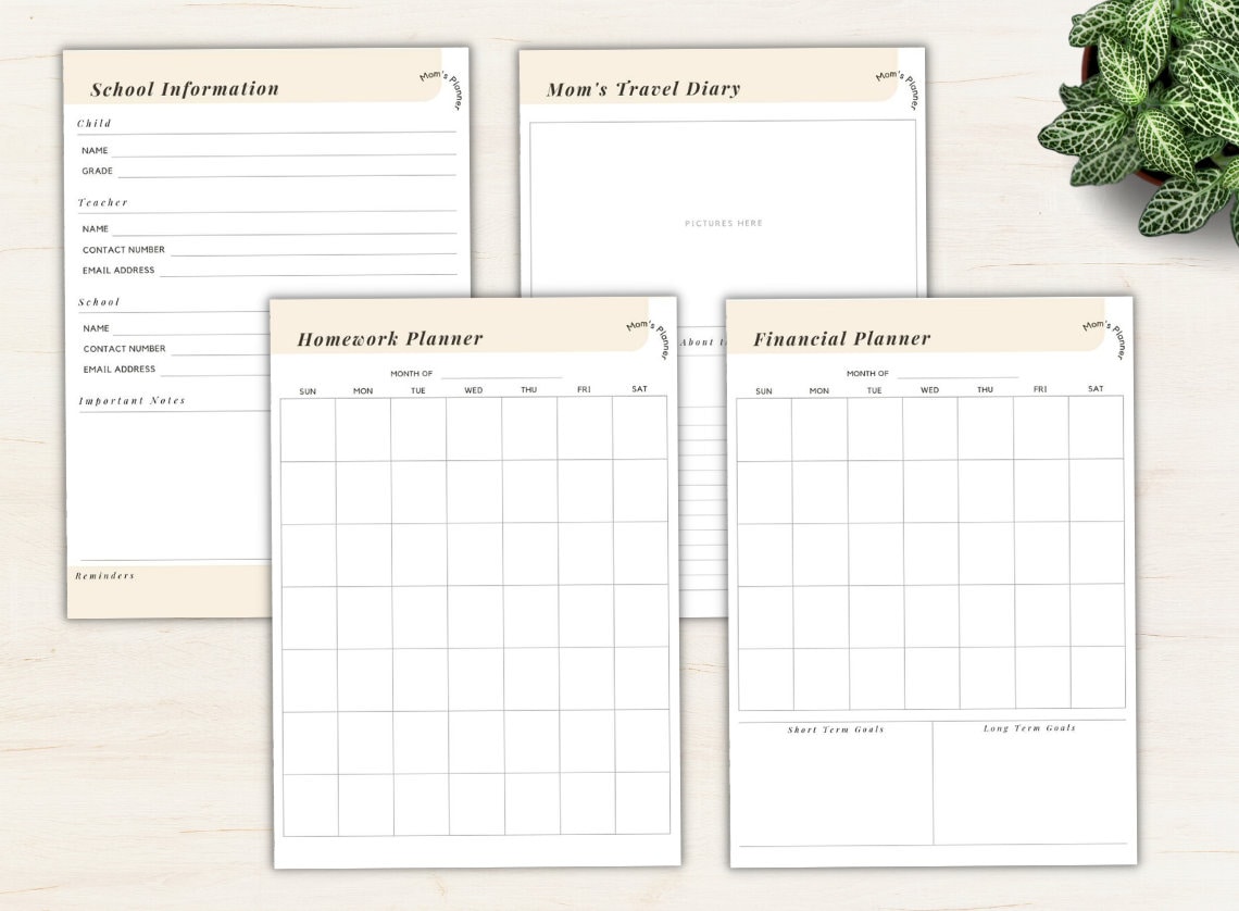 Ultimate Mom Planner Printable Home Digital Download Baby Planner ...