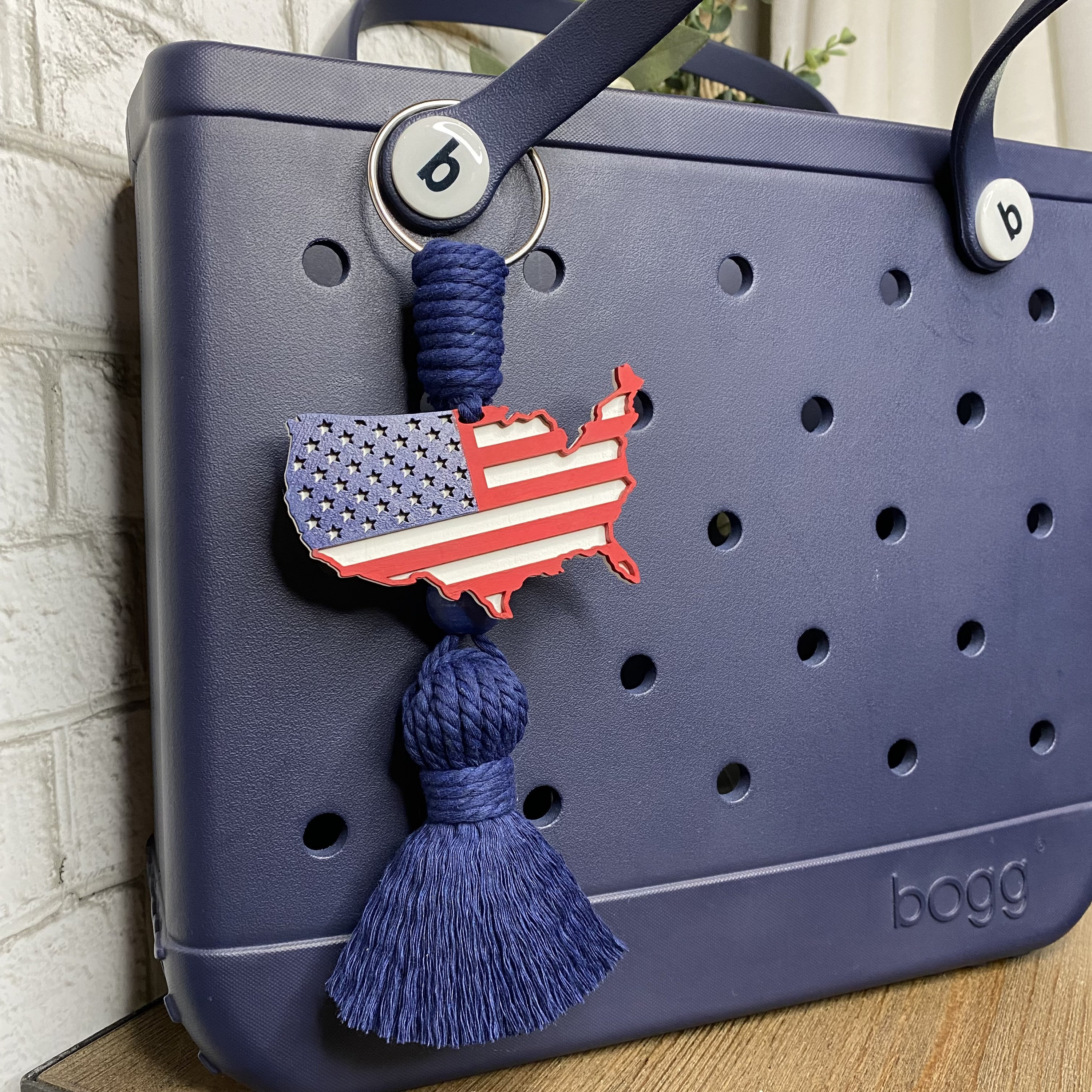 Bogg Bag Charm USA Flag Etsy UK
