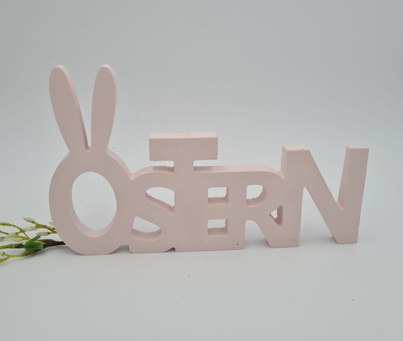 Schriftzug OSTERN zum Aufstellen in vielen Farben, Ostern Osterdeko Dekoration Ostern Geschenk Ostern Rosa