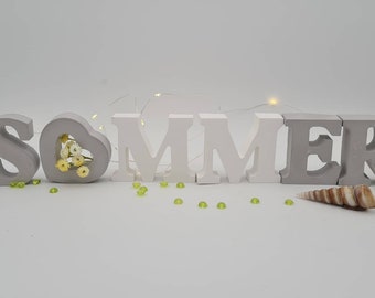 Buchstaben SOMMER zum Aufstellen Schriftzug Sommer