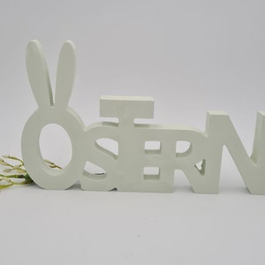 Schriftzug OSTERN zum Aufstellen in vielen Farben, Ostern Osterdeko Dekoration Ostern Geschenk Ostern Pastell-Grün