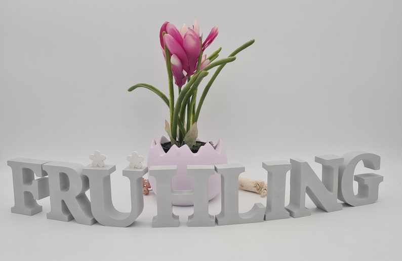 Buchstaben FRÜHLING Frühling Deko Dekobuchstaben Bild 5