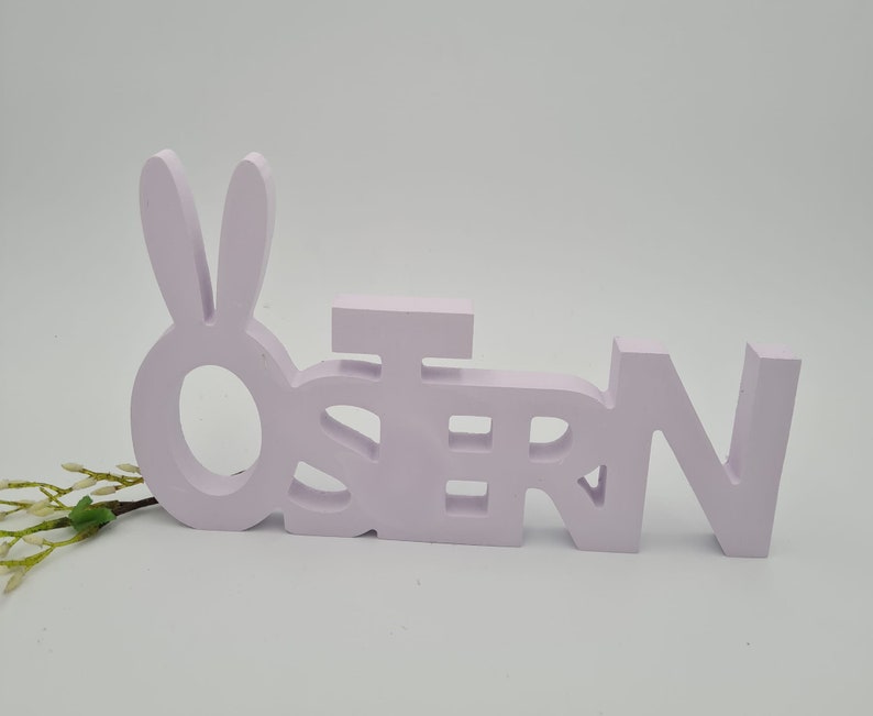 Schriftzug OSTERN zum Aufstellen in vielen Farben, Ostern Osterdeko Dekoration Ostern Geschenk Ostern Pastell-Lila